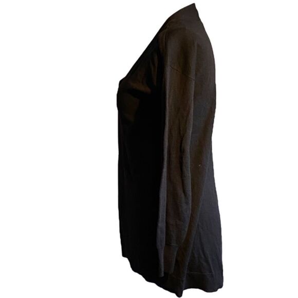 Chico’s V Neck Black Sweater Tunic Size S NWT 0824 - Picture 2 of 11